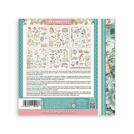 Stamperia - Wonderland - Rub-On Kit - 6/Pkg