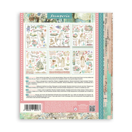 Stamperia - Wonderland - Rub-On Selection - 6/Pkg