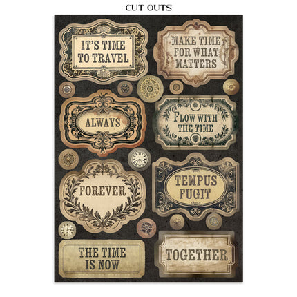 Stamperia - Gardens of Time - Junk Journal Focus Points A5