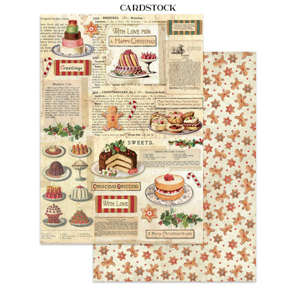Stamperia - Classic Christmas - Junk journal stickers, cut-outs, backgrounds