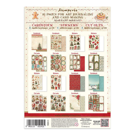 Stamperia - Classic Christmas - Junk journal stickers, cut-outs, backgrounds