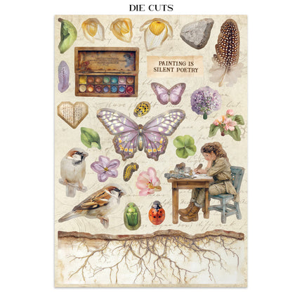 Stamperia - All Around - Junk journal stickers, cut-outs, backgrounds