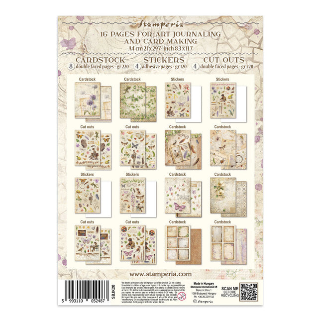 Stamperia - All Around - Junk journal stickers, cut-outs, backgrounds
