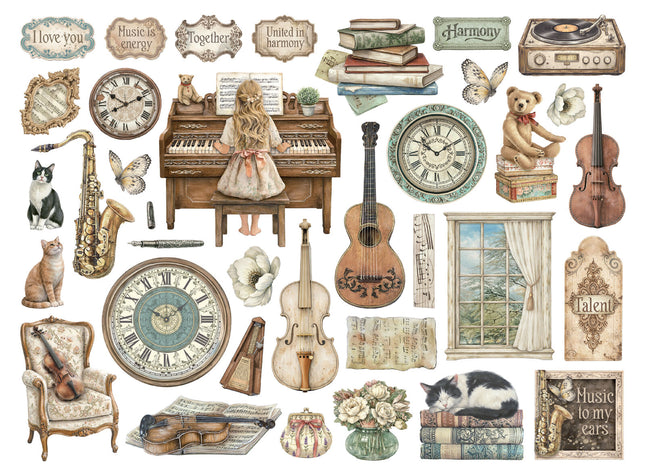 Stamperia - Symphony - Die Cuts