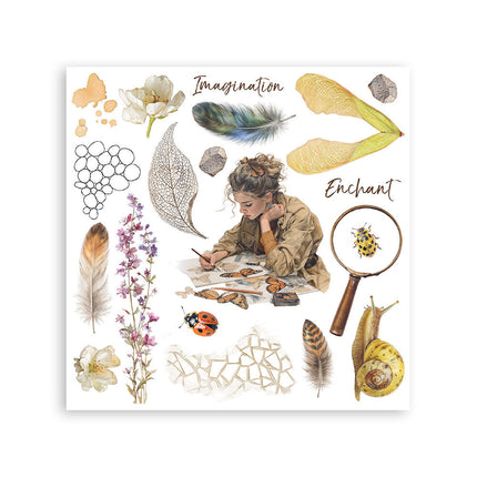 Stamperia - All Around - Rub-On Kit - 6/Pkg