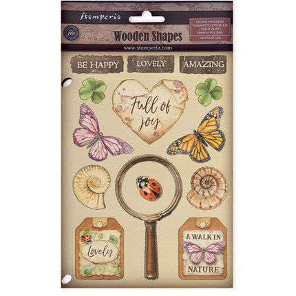 Stamperia - All Around - A5 Wooden Shapes