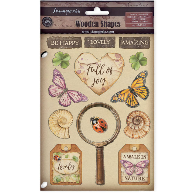 Stamperia - All Around - A5 Wooden Shapes