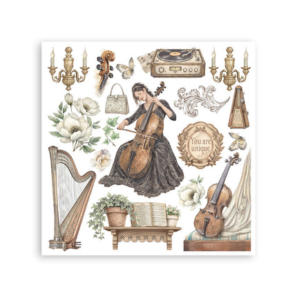Stamperia - Symphony - Rub-On Kit - 6/Pkg