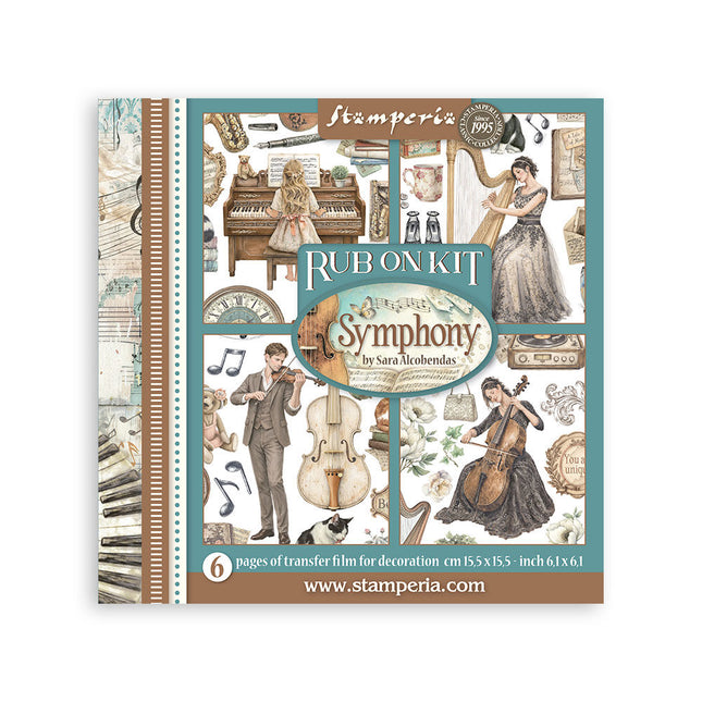 Stamperia - Symphony - Rub-On Kit - 6/Pkg