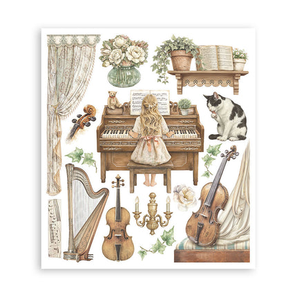 Stamperia - Symphony - Rub-On Selection - 6/Pkg