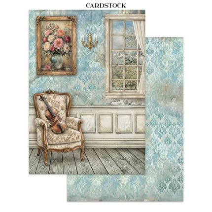 Stamperia - Symphony - Junk journal stickers, cut-outs, backgrounds