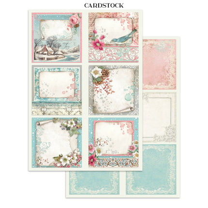 Stamperia - Winter Magic - Junk journal stickers, cut-outs, backgrounds