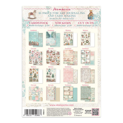 Stamperia - Winter Magic - Junk journal stickers, cut-outs, backgrounds