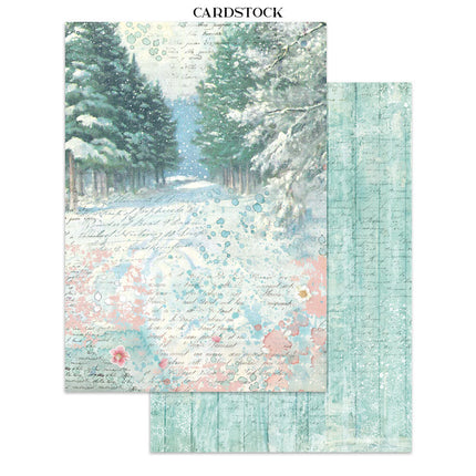 Stamperia - Winter Magic - Junk journal stickers, cut-outs, backgrounds
