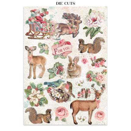 Stamperia - Winter Magic - Junk journal stickers, cut-outs, backgrounds