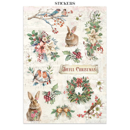 Stamperia - Winter Magic - Junk journal stickers, cut-outs, backgrounds