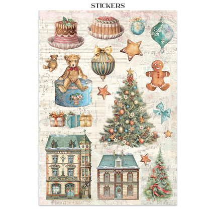 Stamperia - Winter Magic - Junk journal stickers, cut-outs, backgrounds