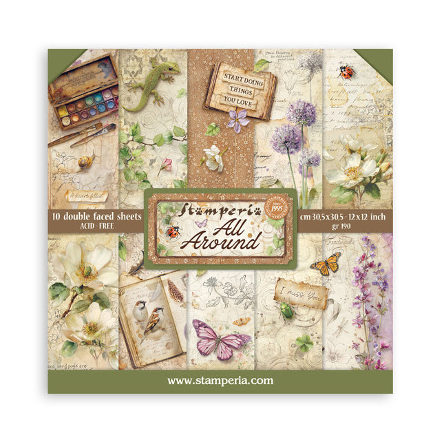 Stamperia - All Around - 12x12 Paper Pad