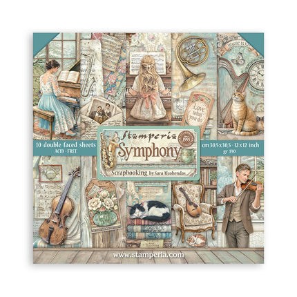 Stamperia - Symphony - 12x12 Paper Pad