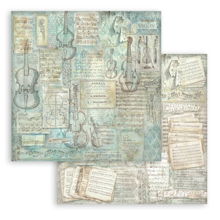 Stamperia - Symphony Backgrounds - 12x12 Paper Pad