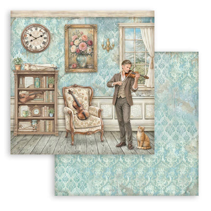 Stamperia - Symphony - 8x8 Paper Pad