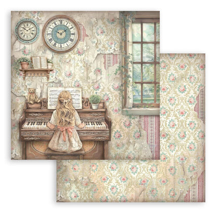 Stamperia - Symphony - 8x8 Paper Pad
