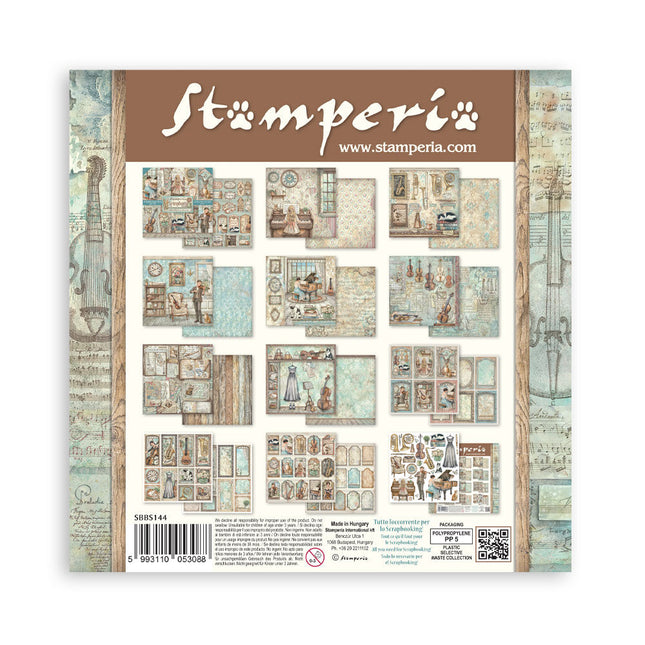 Stamperia - Symphony - 8x8 Paper Pad