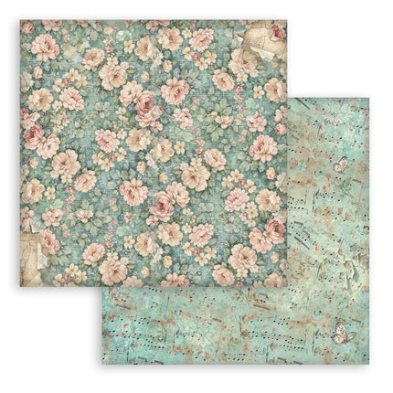 Stamperia - Symphony Backgrounds - 8x8 Paper Pad