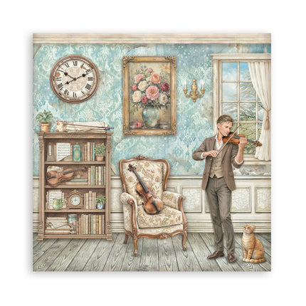 Stamperia - Symphony - Maxi 12x12 Paper Pad