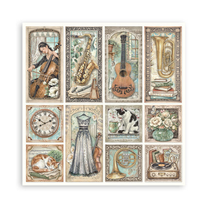 Stamperia - Symphony - Maxi 12x12 Paper Pad