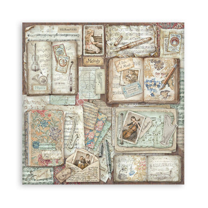 Stamperia - Symphony - Maxi 12x12 Paper Pad