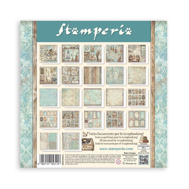 Stamperia - Symphony - Maxi 8x8 Paper Pad