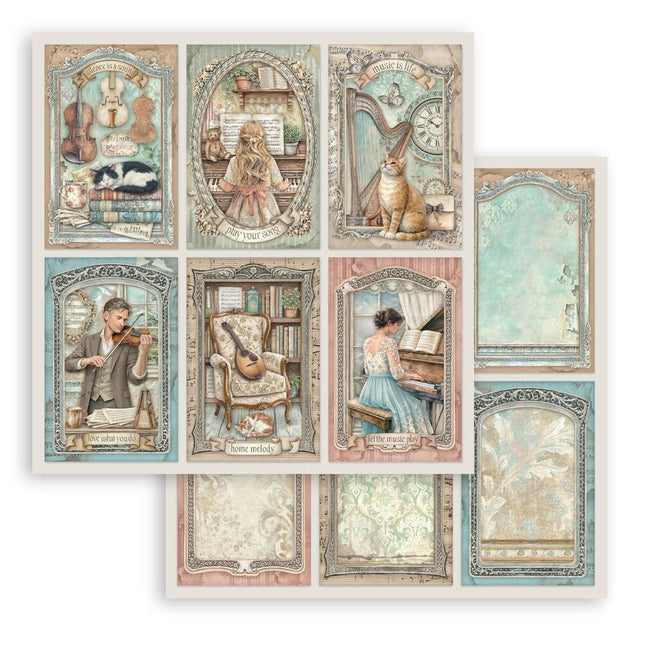 Stamperia - Symphony - 6 Cards