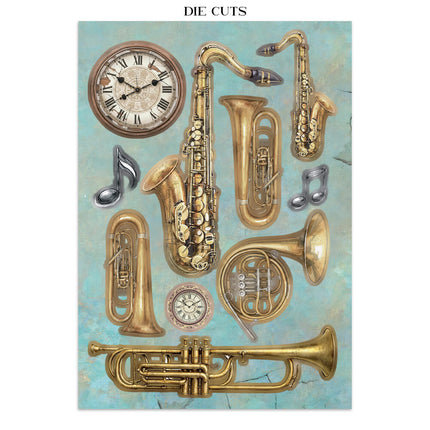 Stamperia - Symphony - Junk Journal Focus Points A5