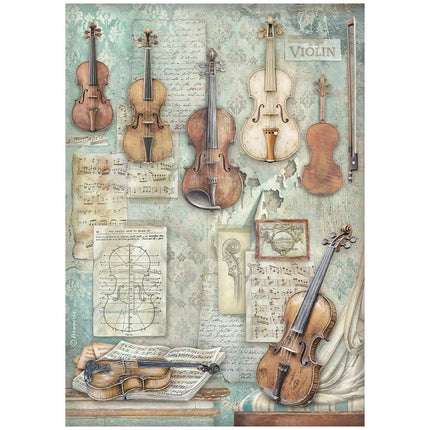 Stamperia - Symphony - Rice Paper A4 Selection
