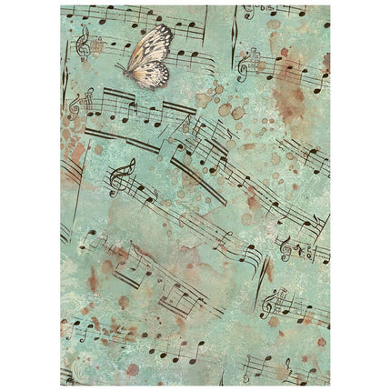 Stamperia - Symphony - Background Rice paper A6 8 sheets