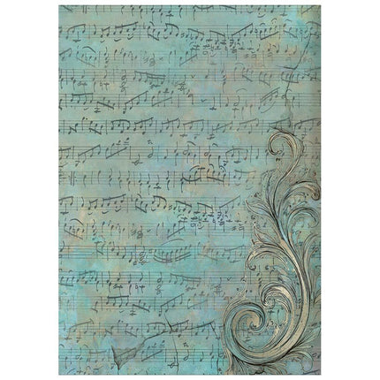 Stamperia - Symphony - Background Rice paper A6 8 sheets