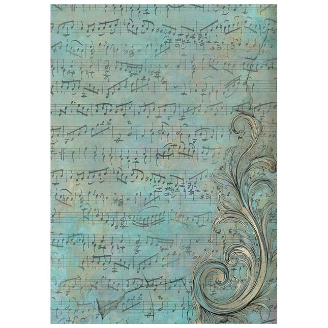 Stamperia - Symphony - Background Rice paper A6 8 sheets