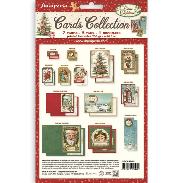 Stamperia - Classic Christmas - Cards Collection