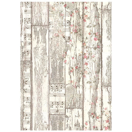 Stamperia - Winter Magic - Background Rice paper A6 8 sheets