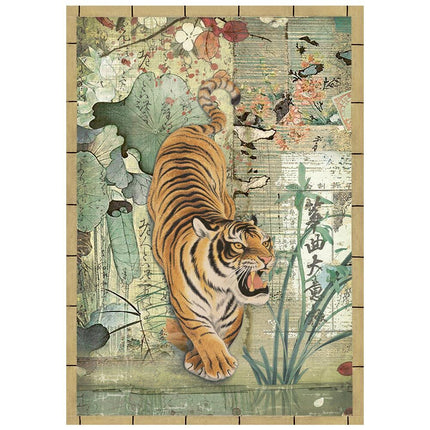 Stamperia - Orriental Garden - Mini Rice paper A6 8 sheets