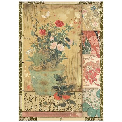 Stamperia - Orriental Garden - Mini Rice paper A6 8 sheets