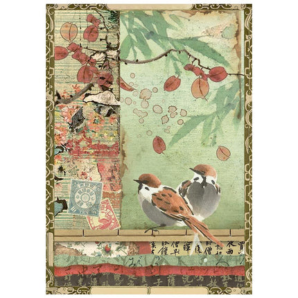 Stamperia - Orriental Garden - Mini Rice paper A6 8 sheets