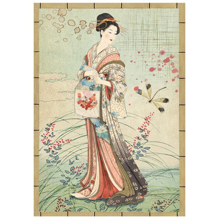 Stamperia - Orriental Garden - Mini Rice paper A6 8 sheets