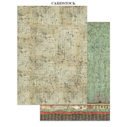 Stamperia - Oriental Garden - Junk journal stickers, cut-outs, backgrounds