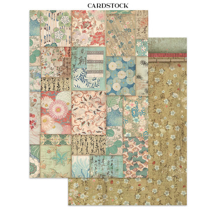Stamperia - Oriental Garden - Junk journal stickers, cut-outs, backgrounds