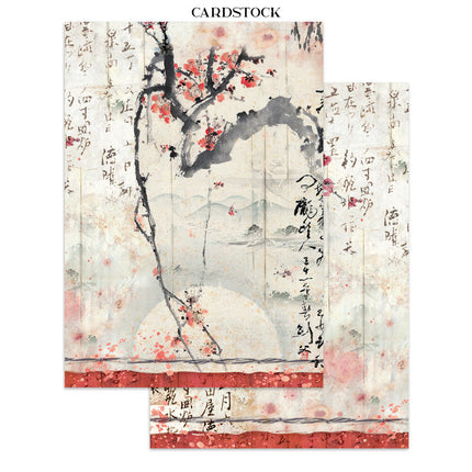 Stamperia - Oriental Garden - Junk journal stickers, cut-outs, backgrounds
