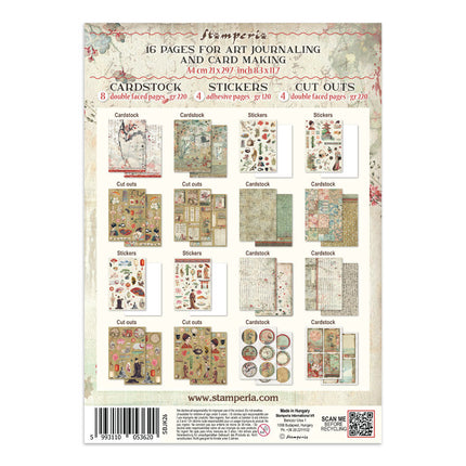 Stamperia - Oriental Garden - Junk journal stickers, cut-outs, backgrounds