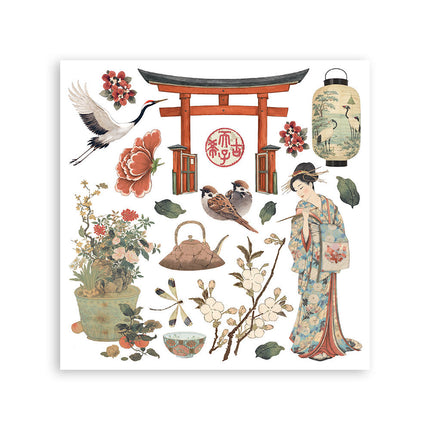 Stamperia - Oriental Garden - Rub-On Kit - 6/Pkg