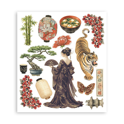 Stamperia - Oriental Garden - Rub-On Selection - 6/Pkg
